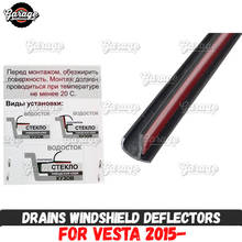 Drains windshield deflectors Universal - for any car Polyurethane pads accessories protective from water car styling tuning 2024 - buy cheap