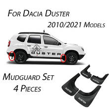 Juego de guardabarros para Dacia Duster Renault, guardabarros para todos los modelos, 4 piezas, Color negro, accesorio Exterior, piezas de coche fáciles de flexiar 2024 - compra barato