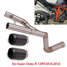 Slip on 51mm Motorcycle Exhaust Pipe Escape Muffler Modified Connector Front Header Pipe for  1290 Super Duke R 2014-2016 2024 - buy cheap