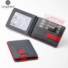 New 100% Cow Genuine Leather Credit Card Case Mini ID Card Holder For Man Slim men Wallet Card Holder Small bag 2024 - купить недорого