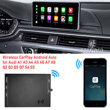 Wireless carplay mirror module box for Audi A4 A5 S5 B9 sedan Avant Allroad quattro facelift radio monitor retrofit android auto 2024 - buy cheap