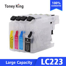 Toney King-cartucho recargable LC223 XL para impresora Brother LC, 223, 221, 225, 227 XL, J5625DW, J5720DW, J480DW, J680DW, J880DW 2024 - compra barato