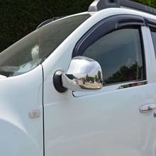 Хромированная зеркальная Крышка для Dacia Duster, 2 шт., 2012-2018 P, нержавеющая сталь, хромированная сталь, аксессуары для укладки, модифицированные 2024 - купить недорого