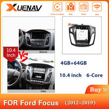 XUENAV 10.4 Inch 2Din Android System PX6 For-Ford Focus 2012-2019 Car GPS Navigation Autoradio DVD GPS Radio Multimedia Player 2024 - buy cheap