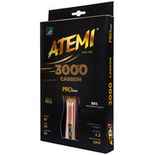 Raquete de tênis de mesa ATEMI PRO 3000 Carbon AN 2024 - compre barato