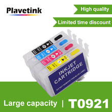 Чернильный картридж Plavetink T0921 для принтера Epson 92 92N Stylus T26 T27 TX106 TX109 TX117 TX119 C51 C91 CX4300 2024 - купить недорого