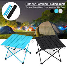 Portable Aluminum Alloy Folding Table Mini Barbecue Camping Desk Outdoor Hiking Picnic Table 2024 - buy cheap