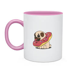 Mug two-color pug donut 2024 - buy cheap