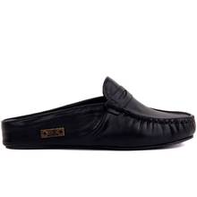 Sail-Lakers Black Leather Women's Outdoor Slipper 2024 - buy cheap