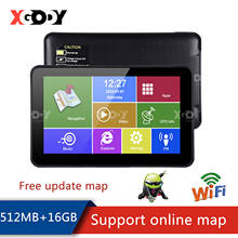 XGODY Android Gps Navigation 7 Inch Hd 2 In 1 Tablet Pc 16BG Wifi Auto Vehicle GPS Navigator Bluetooth Free Map 2020 Europe 2024 - buy cheap