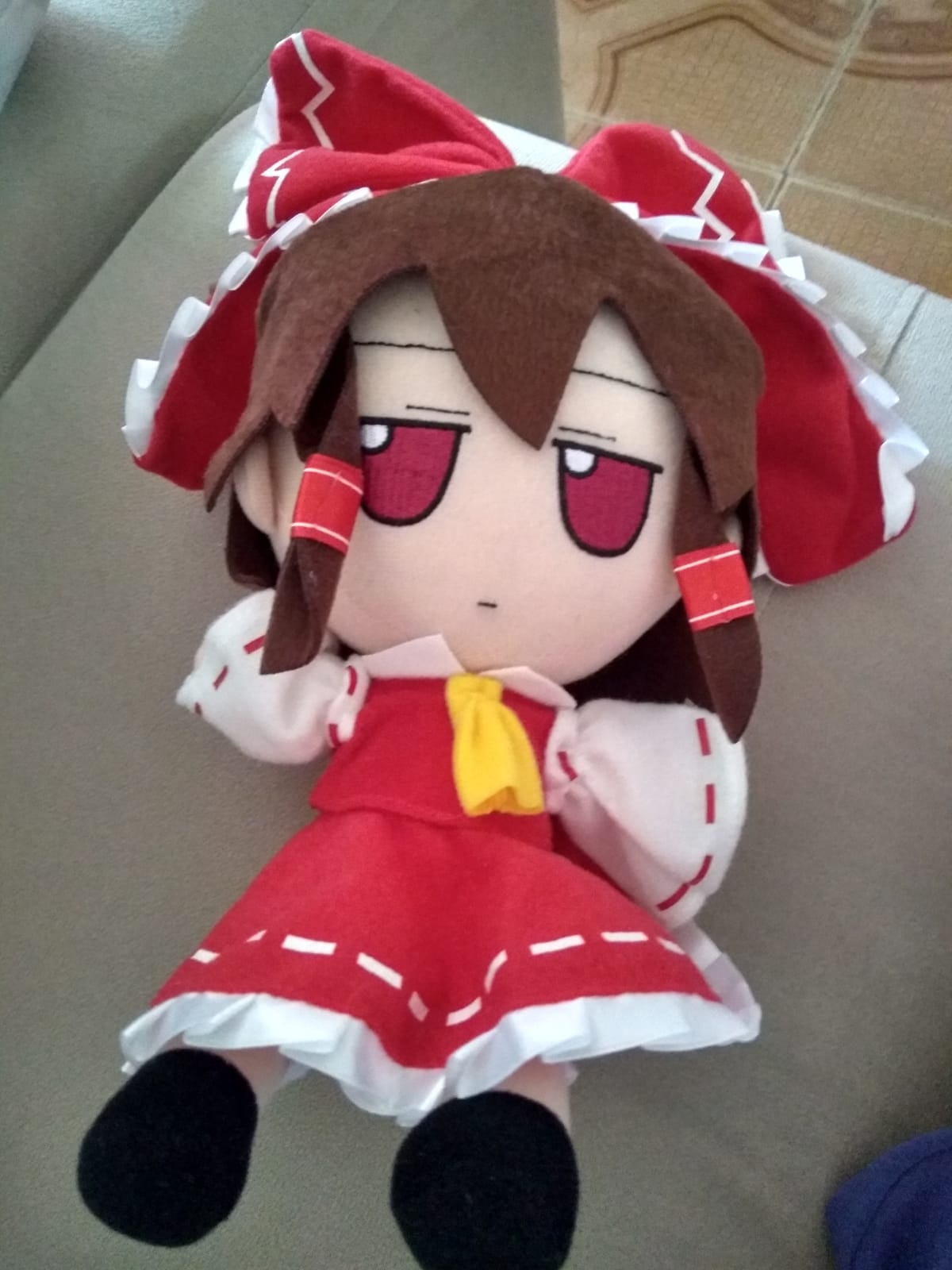 Купить Аниме TouHou Project Hakurei Reimu, милая плюшевая кукла для  косплея, мягкая игрушка из мультфильма, подарки на день рождения, 20 см в  интернет-магазине COSJK Store по цене 2920.91 руб с доставкой:  характеристики,