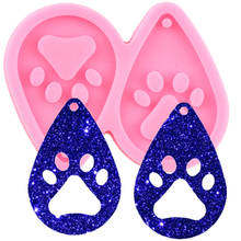 L/M/S Bear Paw Teardrop Hoop Earrings Silicone Molds DIY Epoxy Mould Fashion Jewelry Resin Craft Moulds 2024 - buy cheap