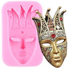 DIY Art Craft Mask Silicone Mold Fondant Molds Cake Decorating Tools Chocolate Gumpaste Mould Candy Polymer Clay Moulds 2024 - buy cheap