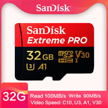 SanDisk Extreme Pro microSD 32G 64G 128G 256G microSDHC/microSDXC UHS-I Memory card  U3 With SD Adapter for Tablet DJi 170MB/s 2024 - buy cheap