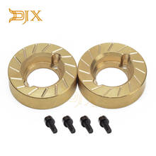 DJX 2PCS Brass Internal Wheel Weights for 1/10 RC Crawler Axial SCX10 II 90046 90047 2024 - buy cheap