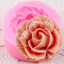 Moldes de silicone em flor de rosa para casamento, acessório de decoração para cobertura de bolo, fondant, faça você mesmo, artesanato, sabão, resina, doces, argila, moldes de chocolate 2024 - compre barato