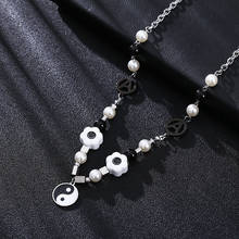 KPOP 1PCS KRIS Necklace Goth Chain Pearl Diablo Tai Chi Yin Yang Bagua Necklace Pendant Gifts 2024 - buy cheap