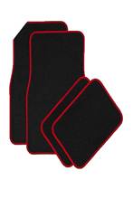 Okkored 4 Piece Slip-Resistant Black Red Edge Car Mat high quality 2024 - купить недорого
