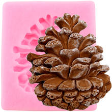 Pine Cones Silicone Molds DIY Christmas Cake Decorating Tools Cupcake Topper Fondant Mold Cookie Candy Chocolate Gumpaste Mould 2024 - buy cheap