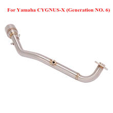 Motorcycle Exhaust Header Pipe Connection Link Tube Connect Pipe for Yamaha CYGNUS-X Generation 6 2024 - buy cheap