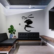Teenage Ninja Boy With Kunai Wall Decal Anime Sticker Home Living And Boys Room Decoration Removable A003303 2024 - buy cheap