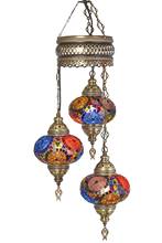 Mosaic PCs set Chandelier Pendant Lamp Authentic Lamp Colorful Pendant Lamp Handcrafted lamparas de mesa mosaic Glass romantic bed light zehra 2024 - купить недорого