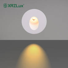 MR.XRZ-luz Led para escalera, lámpara de pared redonda con perfil de aluminio, 3W, empotrada, para esquina de pared 2024 - compra barato