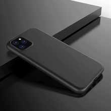 Negro fundas de silicona para iPhone X/Xs/XR/XS MAX/11/11 Pro/11 Pro Max suave TPU de protección cubierta-pad 2024 - compra barato