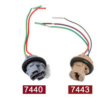 Uxcell-Soporte de bombilla para lámpara de rotura, adaptador de conector de arnés de cables de extensión para coche, T20 6/7 7440, 2/3/5/7443 Uds. 2024 - compra barato