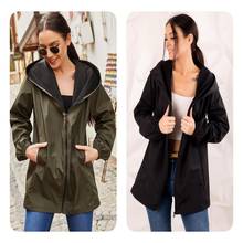 2020 New Fashion Women Waterproof Jackets Raincoats Turkish Autumn Winter Coat Windbreaker Jacket Rain Hoodie Zipper Girl 2024 - buy cheap