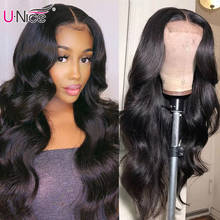UNice Hair Long Body Wave Wigs 4x4 Inch Closure Wig Density 180% And 150% Natural Lace Wig With Pre-Plucked Natural Hairline 2024 - купить недорого