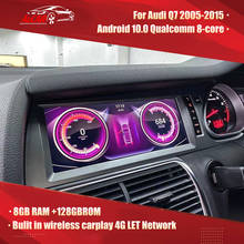 Aucar-radio multimedia con GPS para coche, Unidad Principal estéreo con Android, 8 núcleos, WIFI, MMI, 2g, 3g, para Audi Q7, Audi A6, 2005-2015 2024 - compra barato