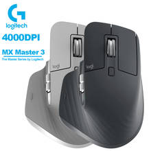 Logitech-ratón inalámbrico profesional MX Master 3, Mouse de oficina para juegos de 4000DPI, para Windows, Mac OS 2024 - compra barato