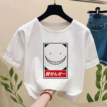 Camiseta con estampado de Anime Assassination Classroom Harajuku para mujer, Tops de moda de verano, camiseta de manga corta para niña, 2020 2024 - compra barato