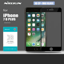 Nillkin-Protector de pantalla de vidrio templado para iPhone 7, 8 Plus, XD, CP + Max, 3D, de seguridad, Delgado 2024 - compra barato