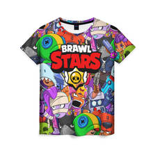 Camiseta feminina estrelas 3d brawl 2024 - compre barato