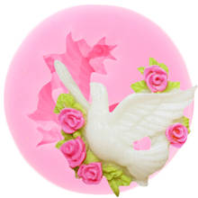 3D Peace Dove Bird Flower Silicone Molds Sugarcraft Fondant Cake Decorating Tools Cupcake Chocolate Candy Gumpaste Moulds 2024 - buy cheap