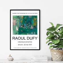 Arte de impressão raoul dufy, exposição, pôster vintage, galeria, arte de parede, pintura em tela, imagens para decoração de sala de estar 2024 - compre barato