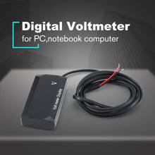 Mini voltímetro digital com display de led, painel voltímetro digital medidor de voltagem, testador de conexão reversa, proteção 12v para carro e motocicleta quente 2024 - compre barato