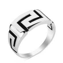 925 Sterling Silver Men's Ring Elegantly Model Plain Ring for Men Silver Ring 2024 - buy cheap