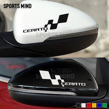 1 Pair SPORTS MIND Rear View Mirror Car Sticker Decal Automobiles Car Styling For Kia Cerato GT K3 Cerato Accessories 2024 - buy cheap