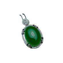 KJJEAXCMY boutique jewelry 925 pure silver inlaid natural chalcedony Pendant Necklace support detection 2024 - buy cheap