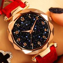 Casual Romantic Starry Sky Watches For Women Fashion Leather Band Quartz Wrist Watch Women Watches Ladies Clock Relogio Feminino 2024 - buy cheap