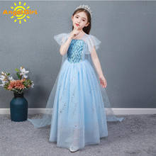 Angelgirl elegante meninas princesa vestido princesa tema vestidos de festa longa saia natal fantasias cosplay para aniversário chrismas presente 2024 - compre barato