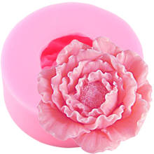 Peony Flower Handmade Soap Silicone Mold Wedding Fondant Cake Decorating Tools Chocolate Gumpaste Moulds Resin Clay Candy Molds 2024 - buy cheap