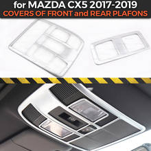 Covers of front and rear plafons case for Mazda CX5 2017-2019 ABS plastic molding decoration car styling interior 2024 - buy cheap