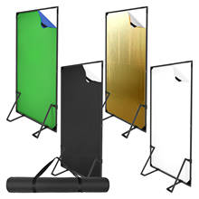 Neewer-Fondo de estudio fotográfico con soporte de Banner, 4 paquetes de 104x203cm, Fondo de fotografía-oro/plata, negro/blanco, verde/azul 2024 - compra barato