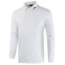 Primavera outono roupas de golfe dos homens nova manga longa camisa de golfe algodão ao ar livre mais recente camisa esportiva 2024 - compre barato