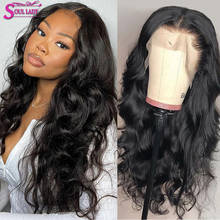 Soul Lady 13x4 Body Wave Lace Front Wig Brazilian 4x4 Closure Wig For Black  Women HD Lace Frontal Wig Natural Hair Preplucked 2024 - buy cheap