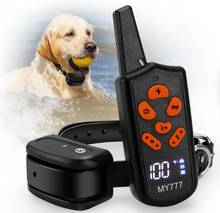 Collar electrónico de entrenamiento para perros, dispositivo de choque remoto, impermeable, 300g34e, para perros grandes, medianos y pequeños 2024 - compra barato
